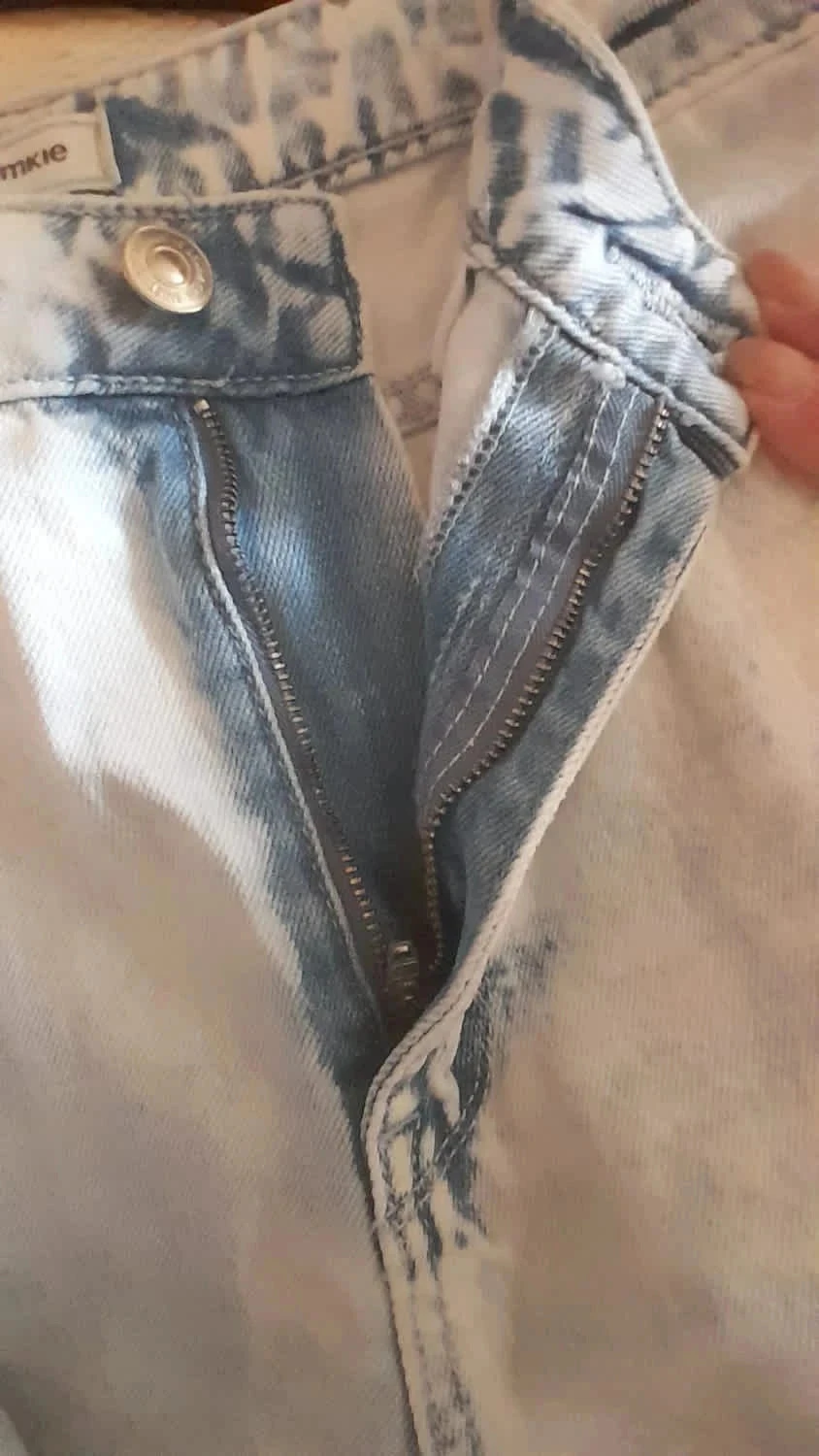 Calça jeans rasgada, cor azul muito claro, Tamanho 38, Marca Denim Pimkie – photo 11